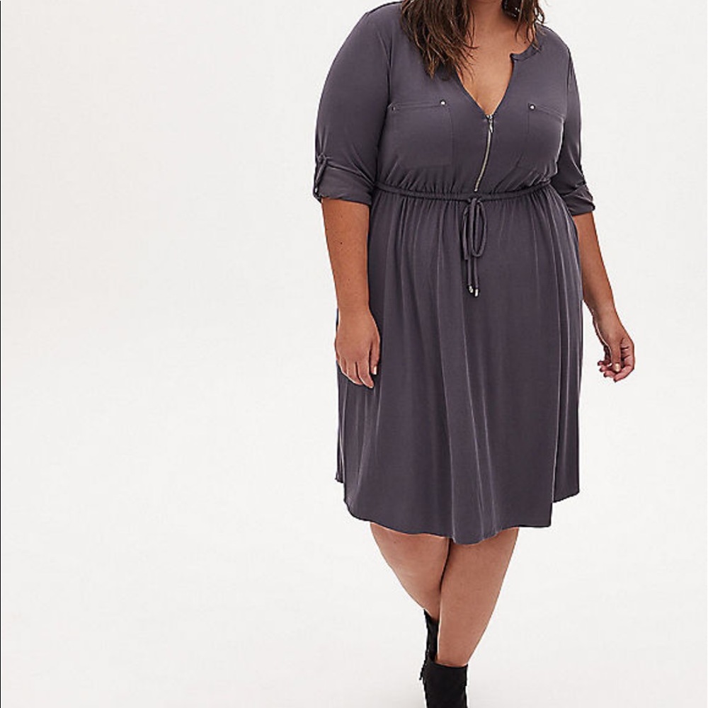 Slate gray torrid dress
